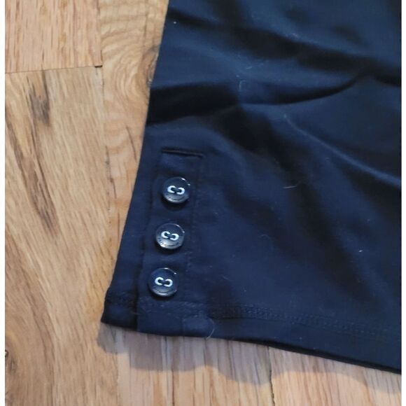 Calvin Klein Performance Stretch Capri Leggings Buttons XL - Picture 2 of 5